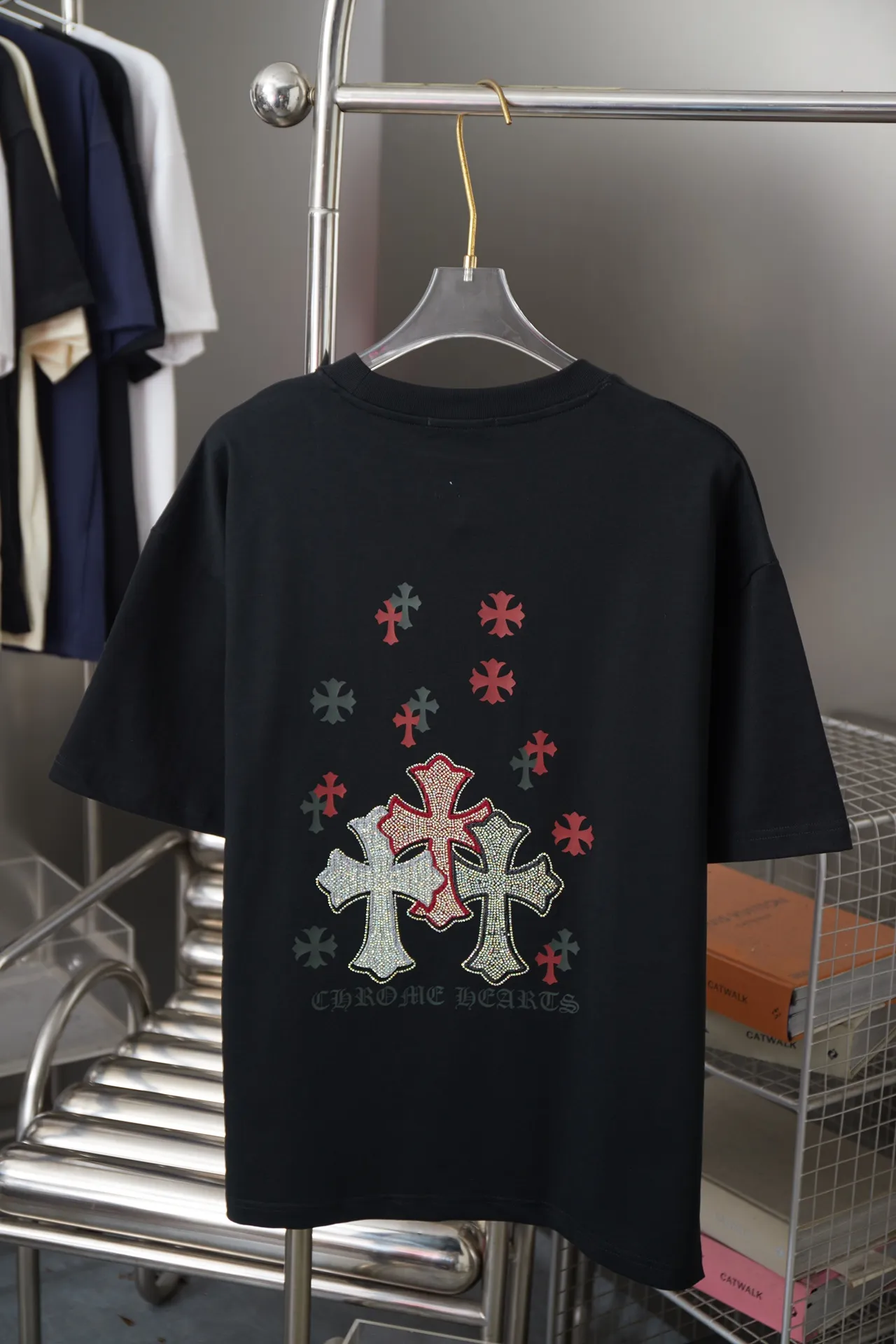 Ch*ome Hearte 26SS New Arrival 100% 32 1X 1 ➕ ➕ ➕ logo ：Black/White/ /Blue Size：S/M/L/XL